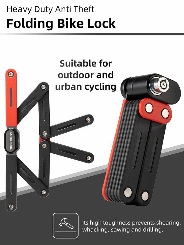 Folding Heavy Duty Anti Theft Bike Lock-3