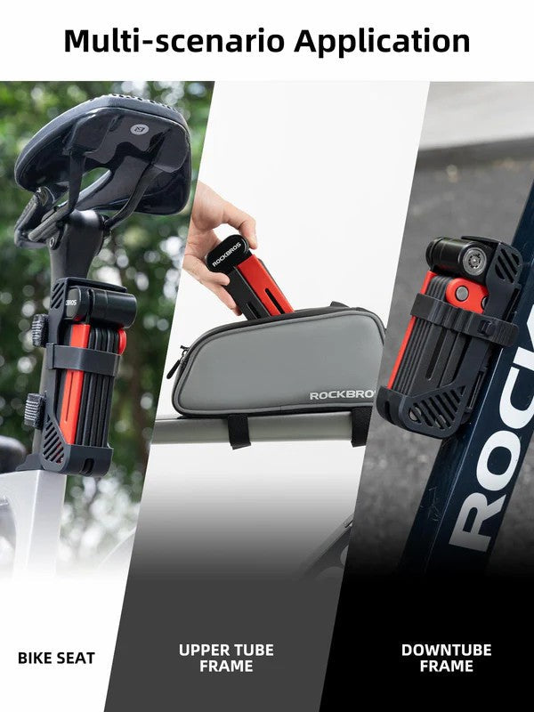 Folding Heavy Duty Anti Theft Bike Lock-6