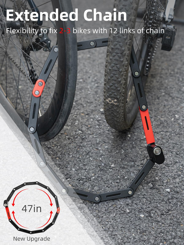 Folding Heavy Duty Anti Theft Bike Lock-5