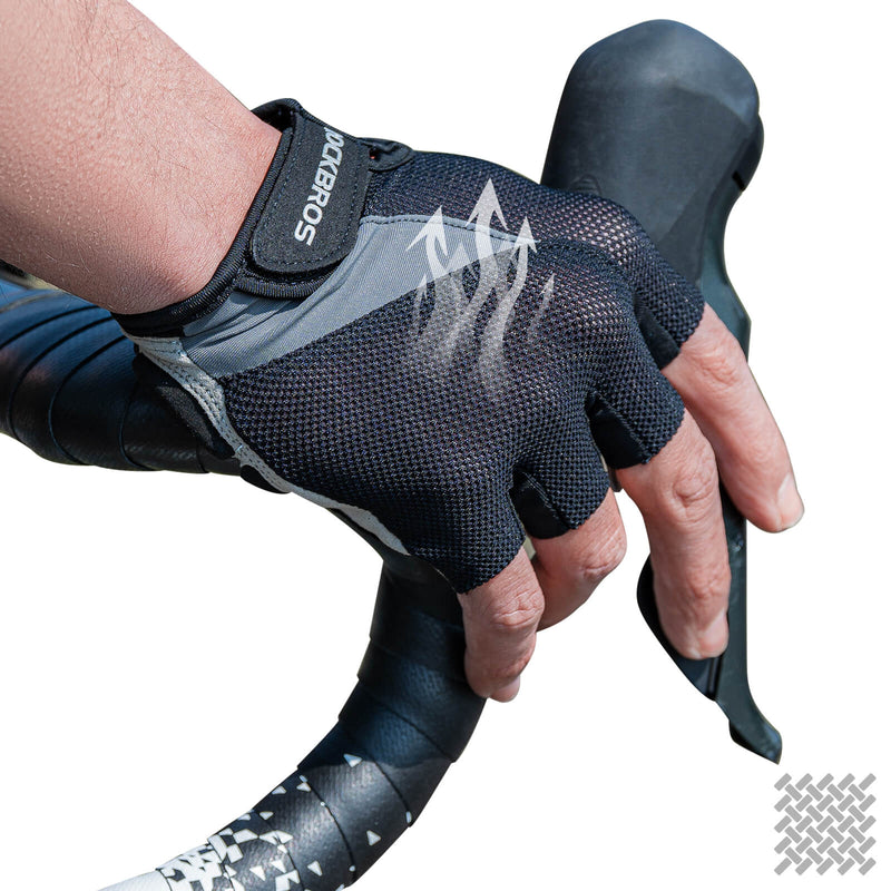 ROCKBROS Breathable Half Finger Cycling Gloves for Summer Rides-2