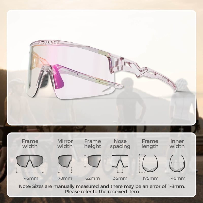 Half Frame Photochromic Cycling Sunglasses - SP337-15