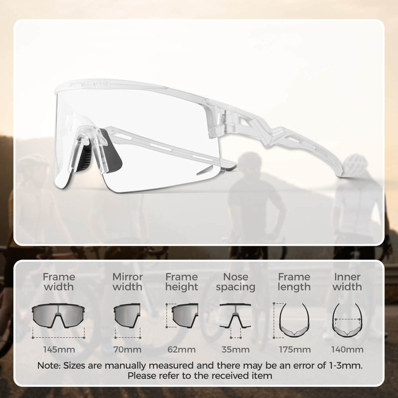 Half Frame Photochromic Cycling Sunglasses - SP337-16