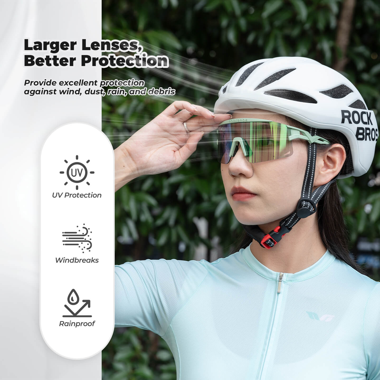 Half Frame Photochromic Cycling Sunglasses - SP337-6
