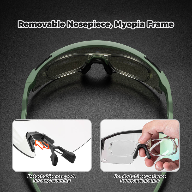 Half Frame Photochromic Cycling Sunglasses - SP337-18