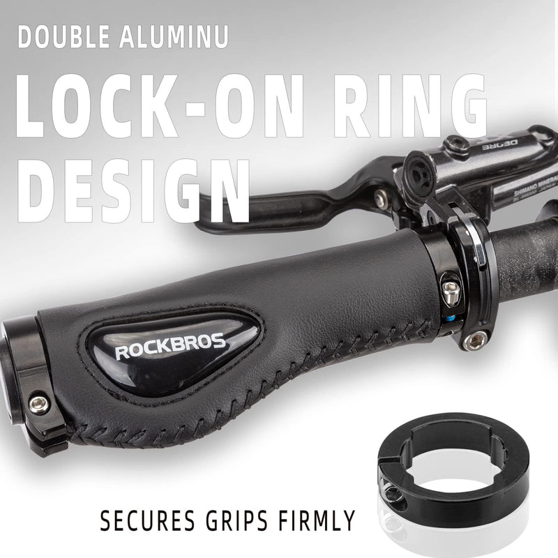 Bike Handle Grips Ergonomics Design Soft Gel Dual Lock-15