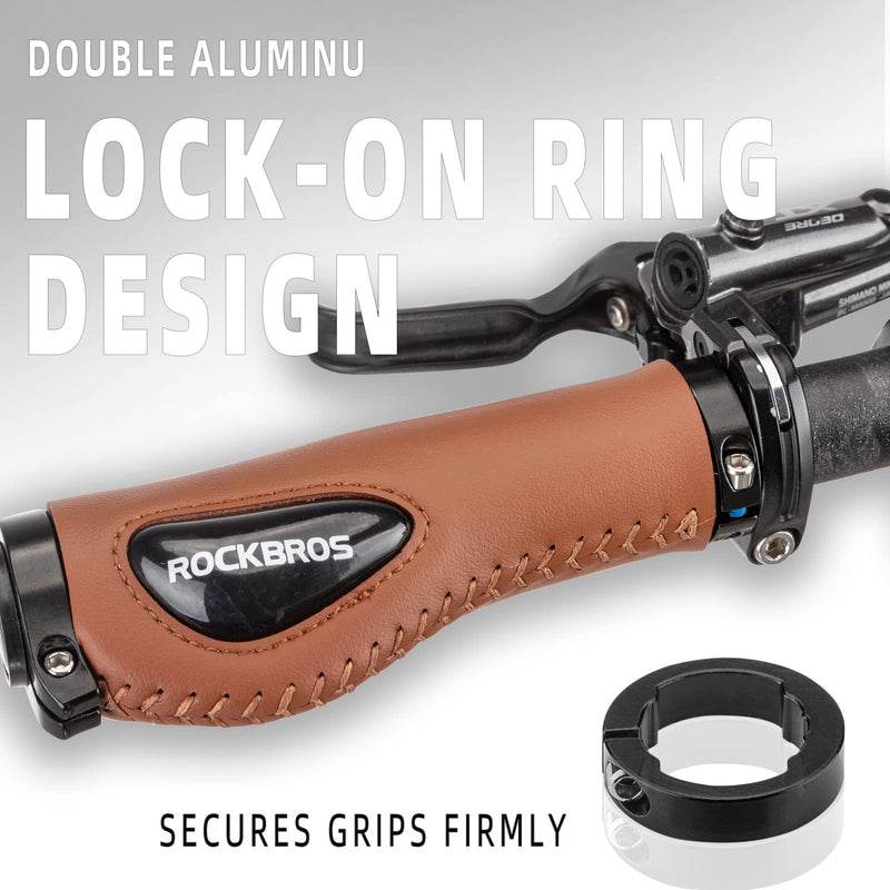 Bike Handle Grips Ergonomics Design Soft Gel Dual Lock-17