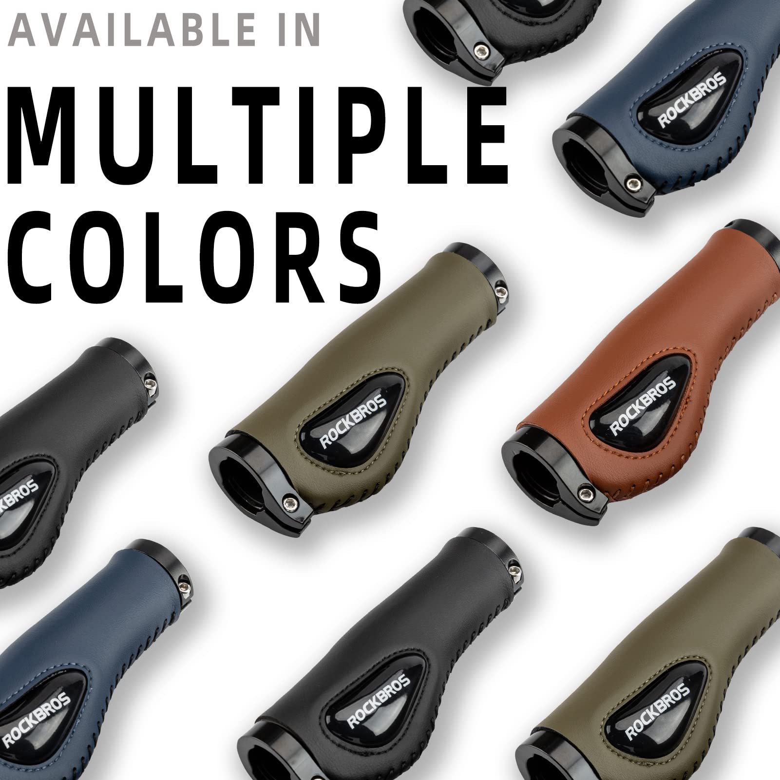 Bike Handle Grips Ergonomics Design Soft Gel Dual Lock-18