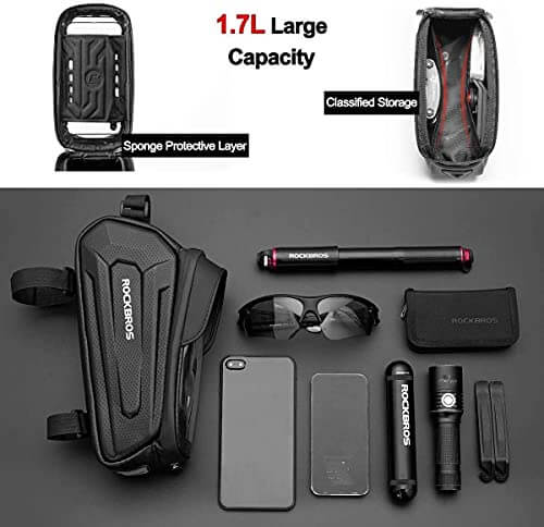 Hard-Shell Bike Top Tube Phone Bag-7