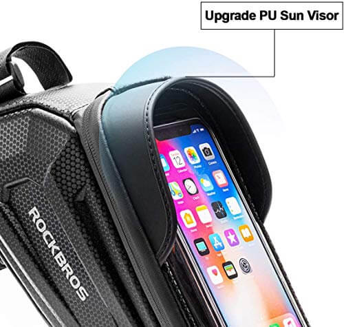 Hard-Shell Bike Top Tube Phone Bag-5