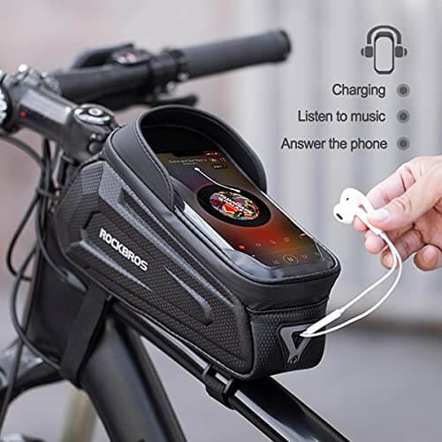 Hard-Shell Bike Top Tube Phone Bag-4