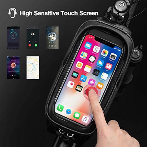 Hard-Shell Bike Top Tube Phone Bag-2