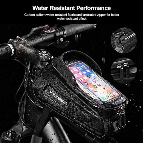Hard-Shell Bike Top Tube Phone Bag-3