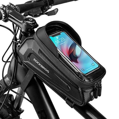 Hard-Shell Bike Top Tube Phone Bag-1