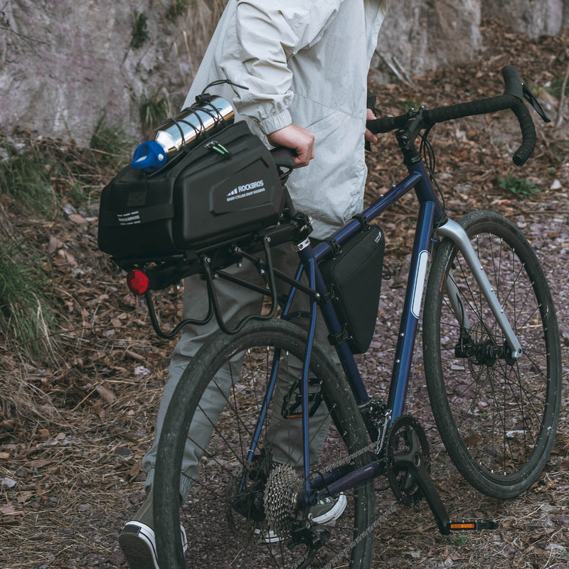 Hard Shell Bike Trunk Bag for Rear Rack - 9L-7