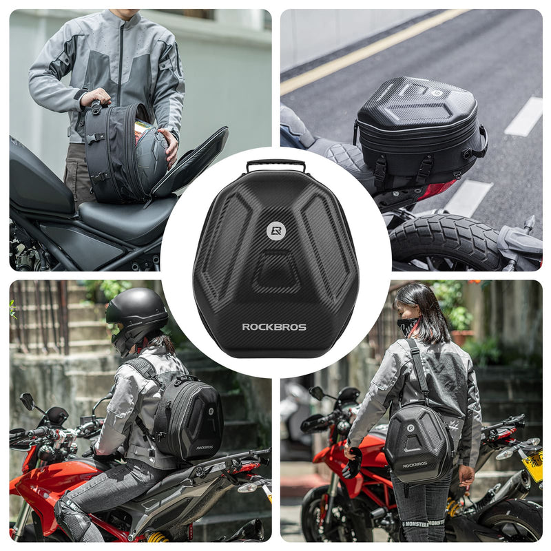 Hard Shell Motorcycle Rear Seat Bag-9