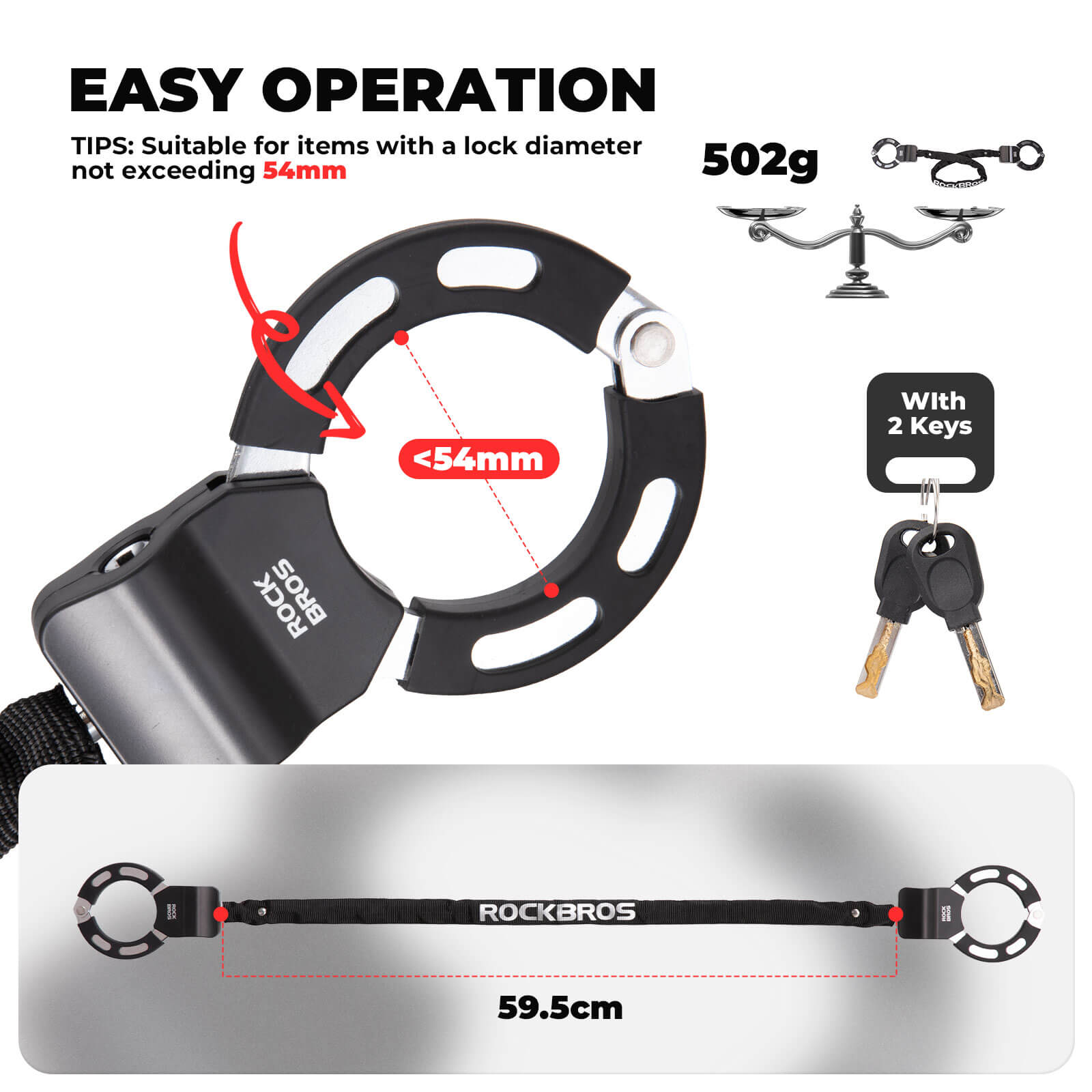 Scooter Chain Lock-6