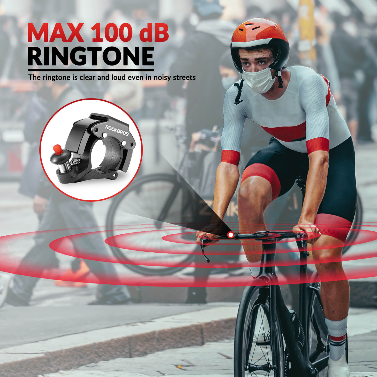 Minimalist Invisible Bike Bell - Fits 22.2mm-11