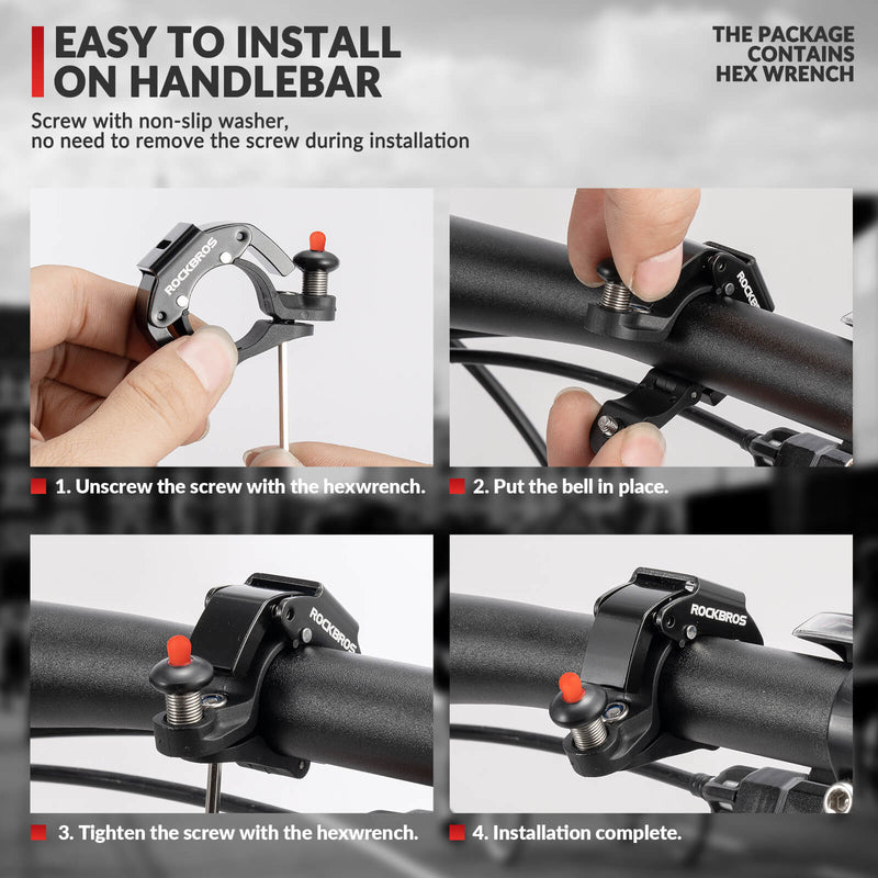 Minimalist Invisible Bike Bell - Fits 22.2mm-13