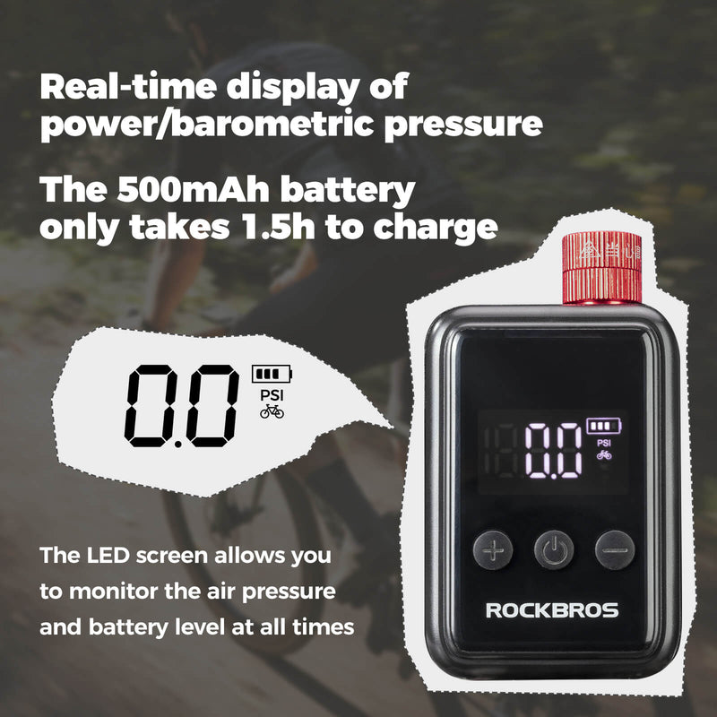 HW140 Mini Electric Bike Pump-7