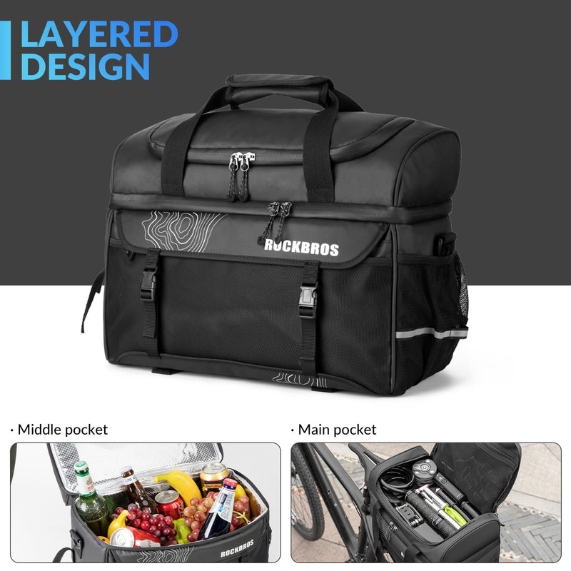 Insulated Bike Rear Rack Cooler Pannier – 11L-2