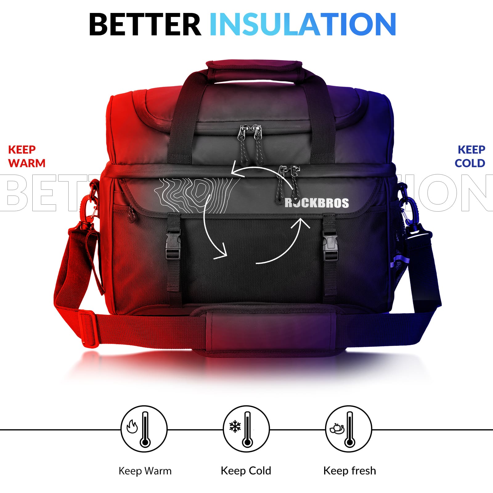 Insulated Bike Rear Rack Cooler Pannier – 11L-5