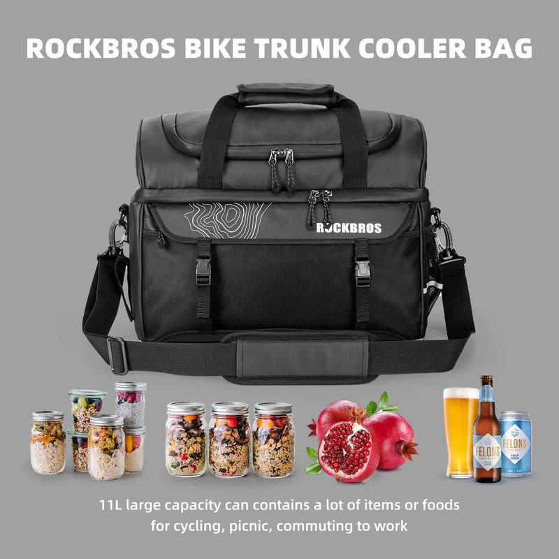 Insulated Bike Rear Rack Cooler Pannier – 11L-8