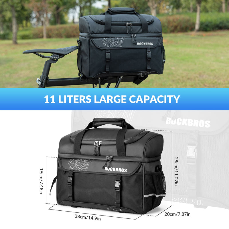 Insulated Bike Rear Rack Cooler Pannier – 11L-6