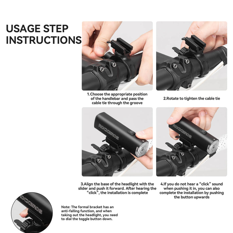 JHL 1200 Lumen Bike Front Light-8