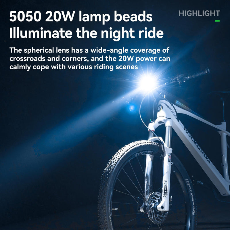 JHL 1200 Lumen Bike Front Light-3