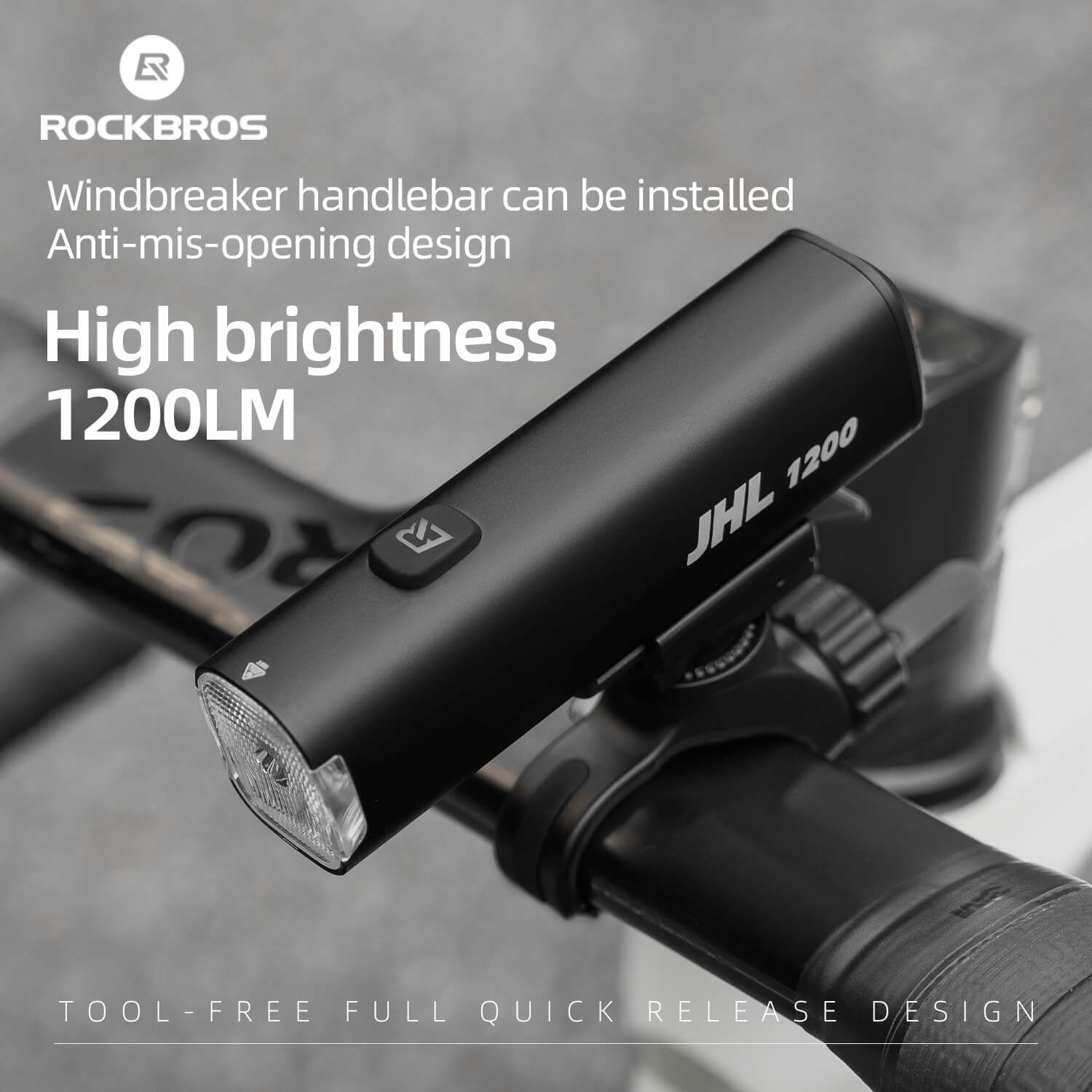 JHL 1200 Lumen Bike Front Light-2