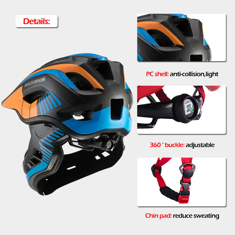 Kids Bike Helmet Full Face Safety Helmet-7