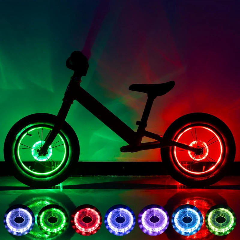 Multi Colored Bike Hub Light-1