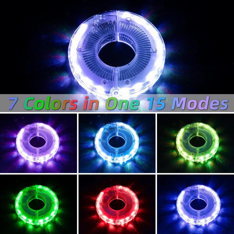 Multi Colored Bike Hub Light-4