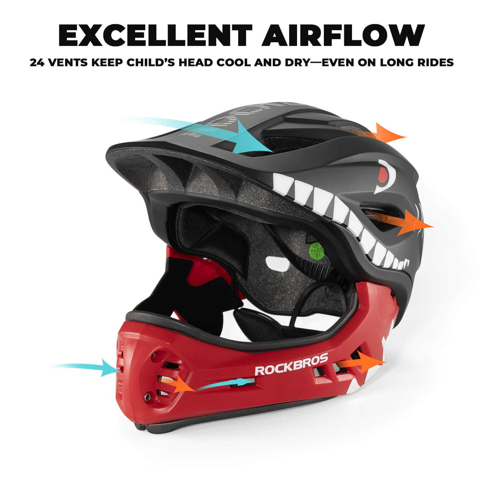 Kids Full-Face Bike Helmet-14