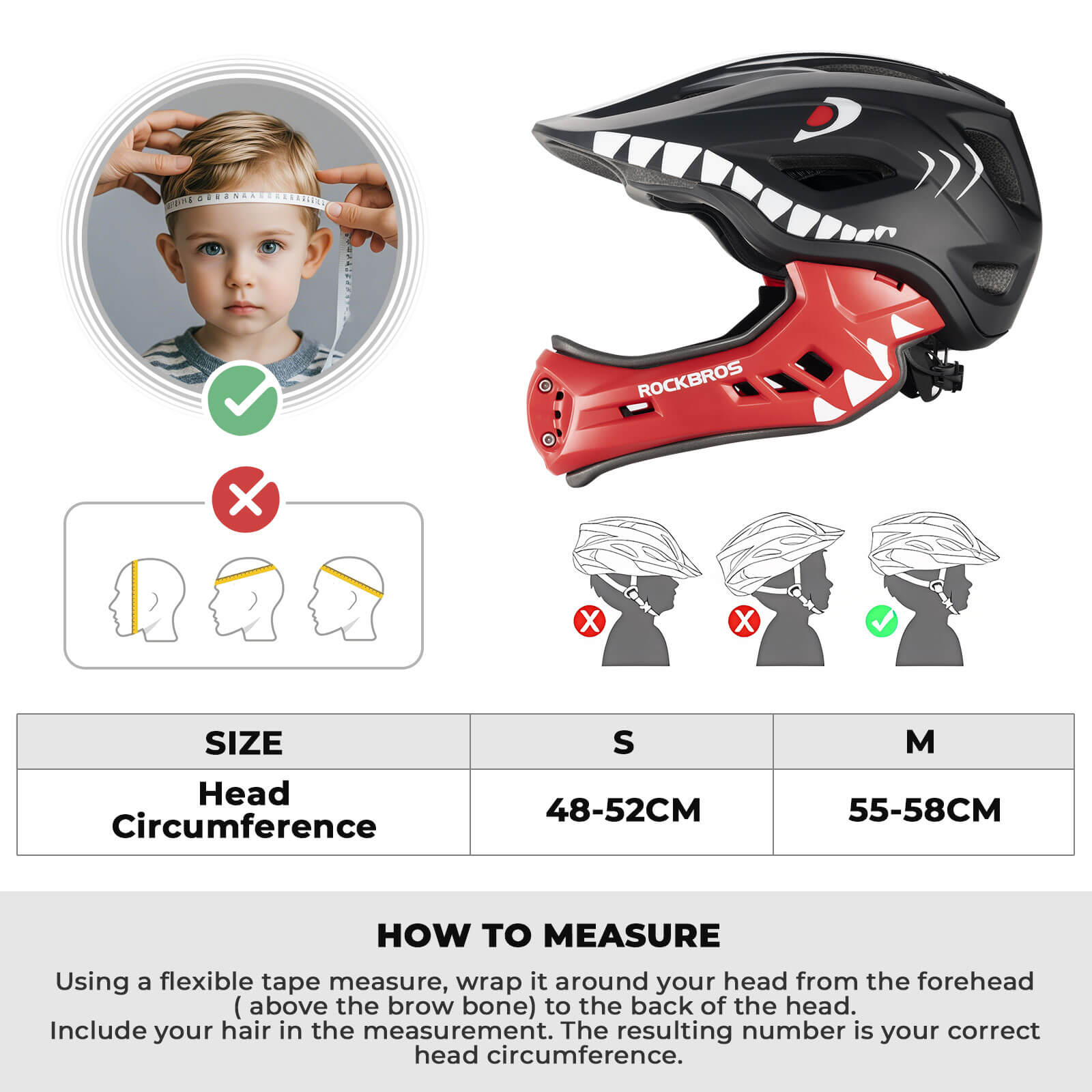 Kids Full-Face Bike Helmet-20