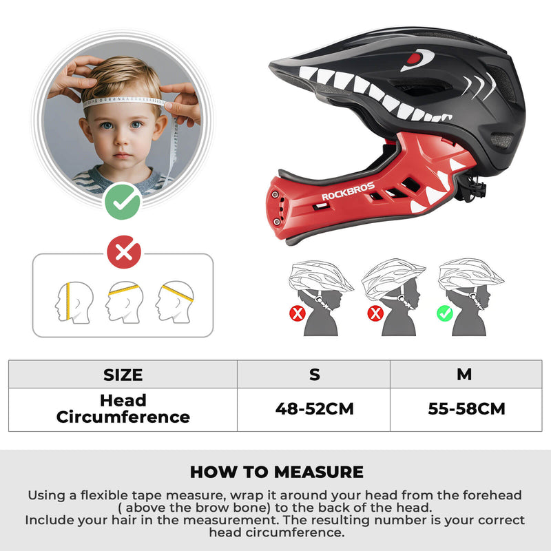 Kids Full-Face Bike Helmet-20