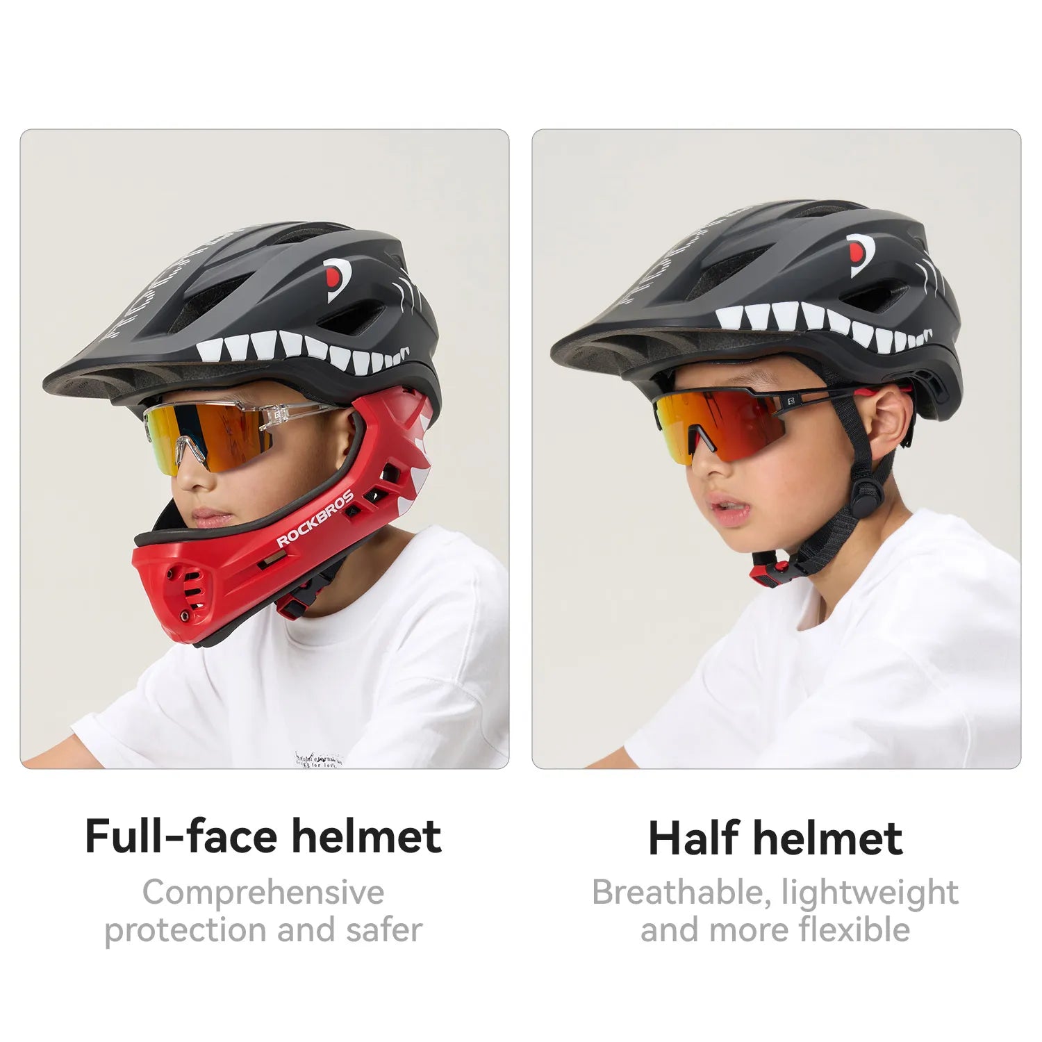 Kids Full-Face Bike Helmet-10