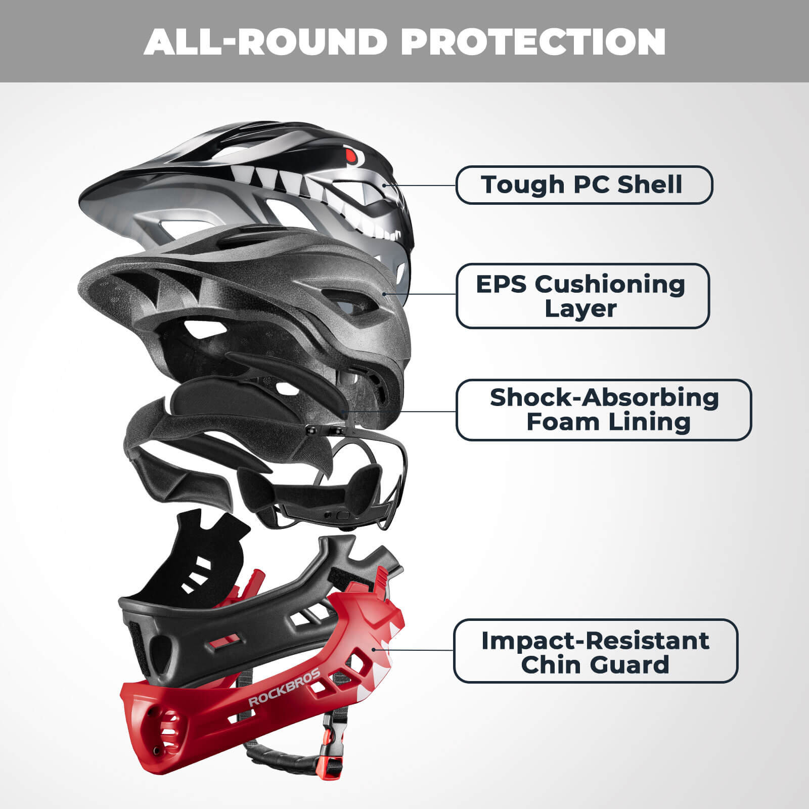 Kids Full-Face Bike Helmet-11