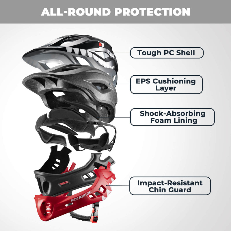 Kids Full-Face Bike Helmet-11
