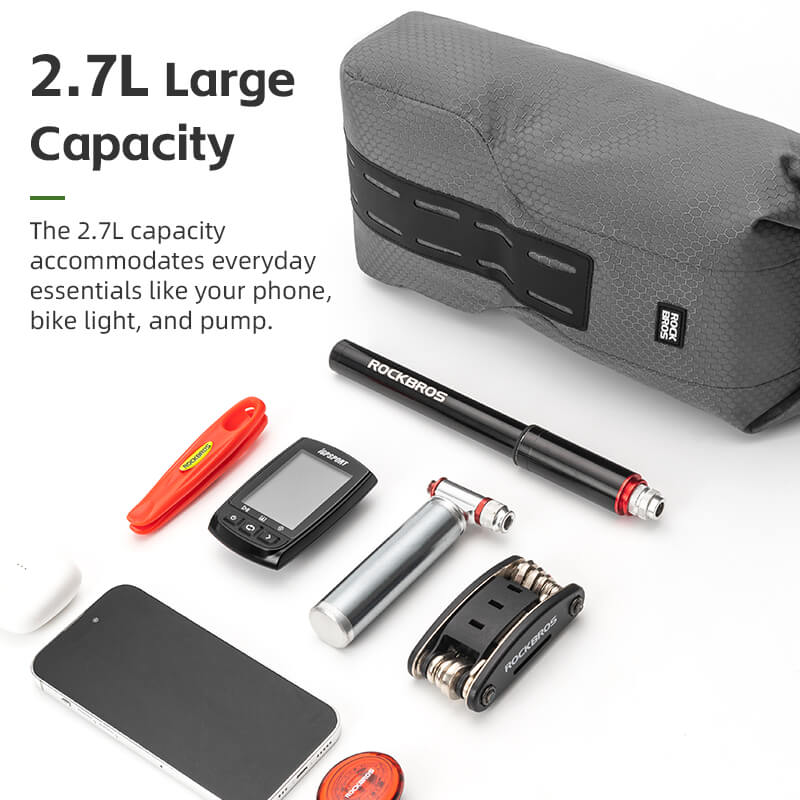 ROCKBROS Water-Resistant Front Fork Rack Bag for Bikepacking-3