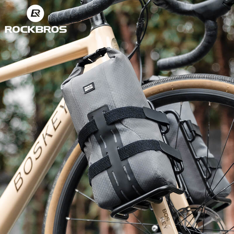 ROCKBROS Water-Resistant Front Fork Rack Bag for Bikepacking-9