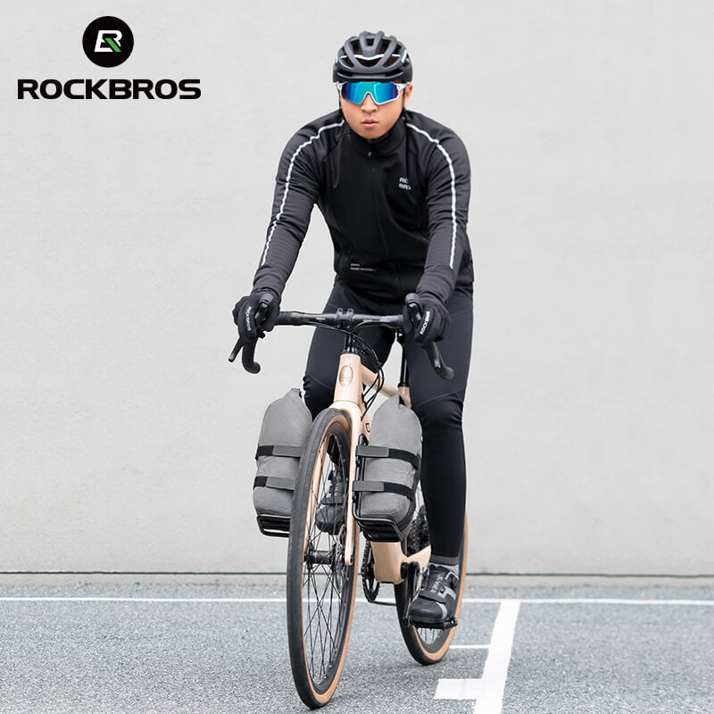 ROCKBROS Water-Resistant Front Fork Rack Bag for Bikepacking-10