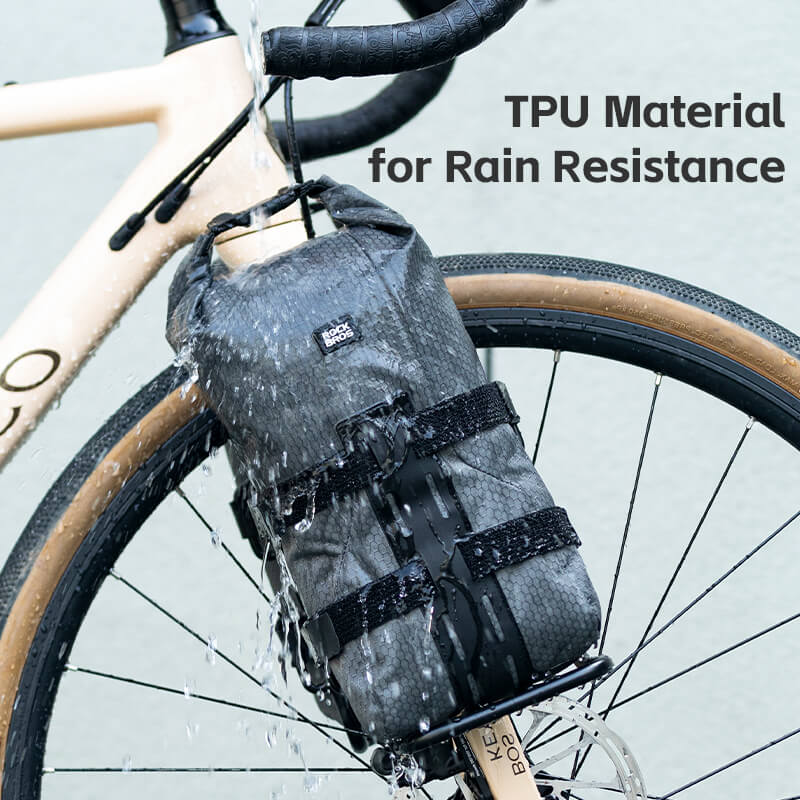 ROCKBROS Water-Resistant Front Fork Rack Bag for Bikepacking-7