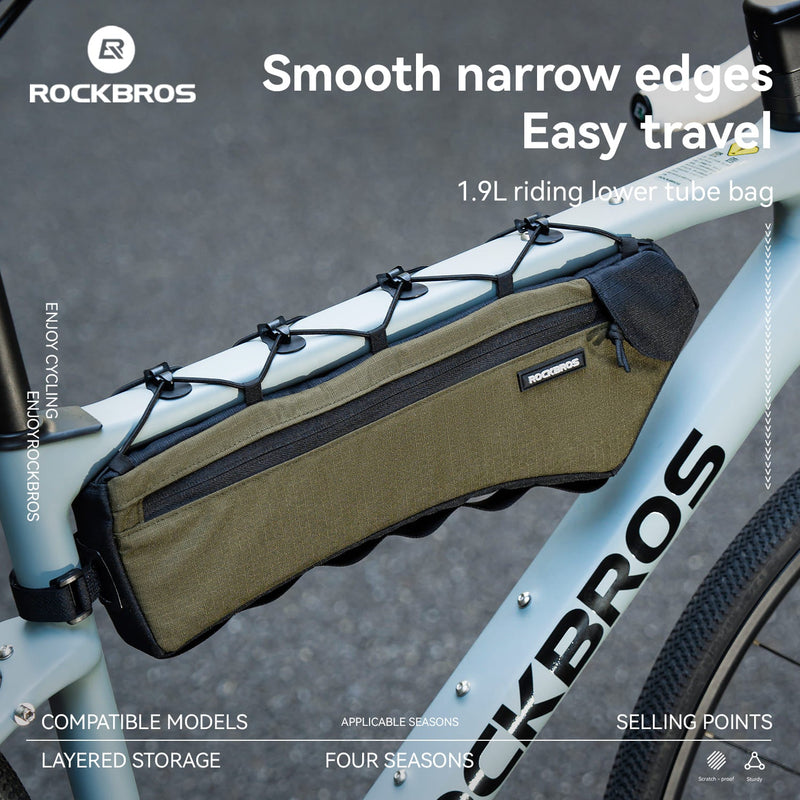Large Capacity Bike Triangle Bag - 1.9L-3
