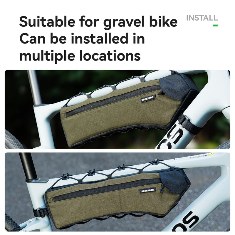 Large Capacity Bike Triangle Bag - 1.9L-7