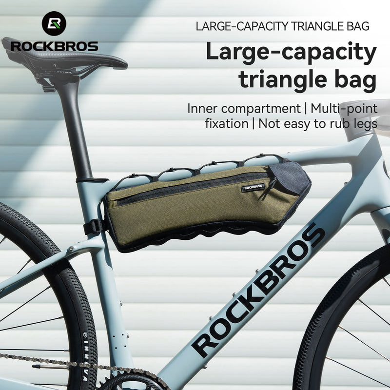 Large Capacity Bike Triangle Bag - 1.9L-8
