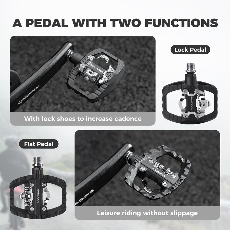 Lightweight Nylon Half-Clip Flat Bike Pedals-4