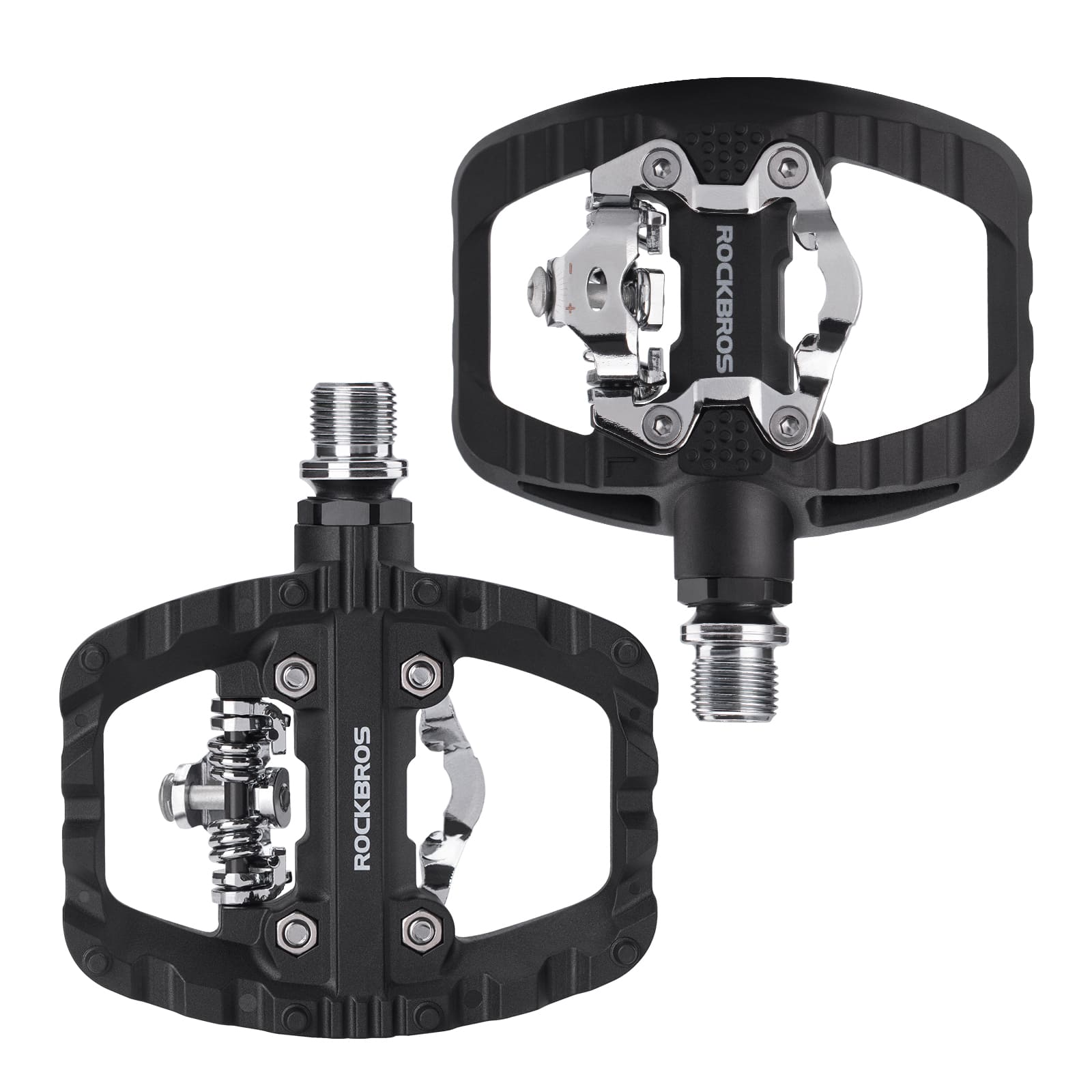 Lightweight Nylon Half-Clip Flat Bike Pedals-1