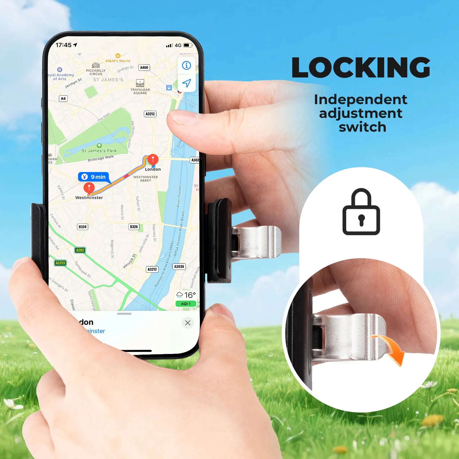Lightweight Quick-Release Phone Mount-4