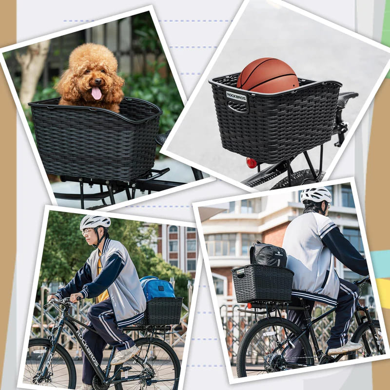 Lightweight Rear Rack Cargo Basket - 30L-10